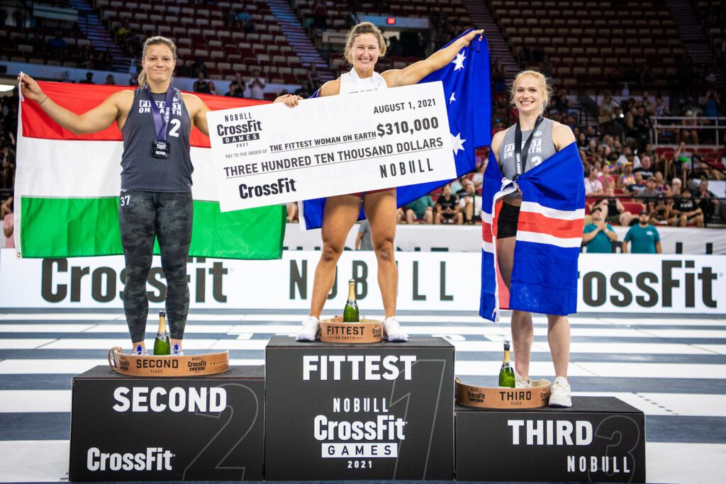 Women's podium 2021 CrossFit Games